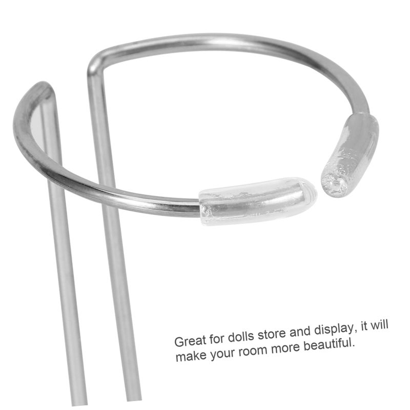 3Pcs Adjustable Metal Doll Stand Display Holder With Stable Base For Shelves Tables - Image 5