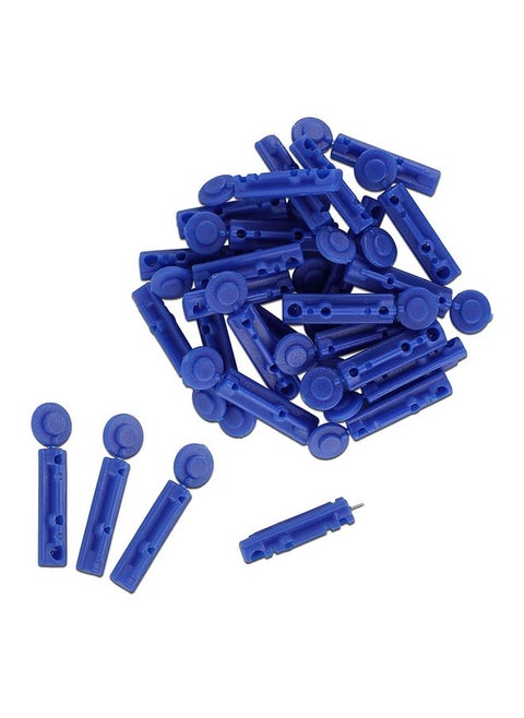 Glucometer Round Blood Lancet 100 Pieces,Round Lancet Needle,Vital Round Glucometer Lancets Glucometer (Blue)