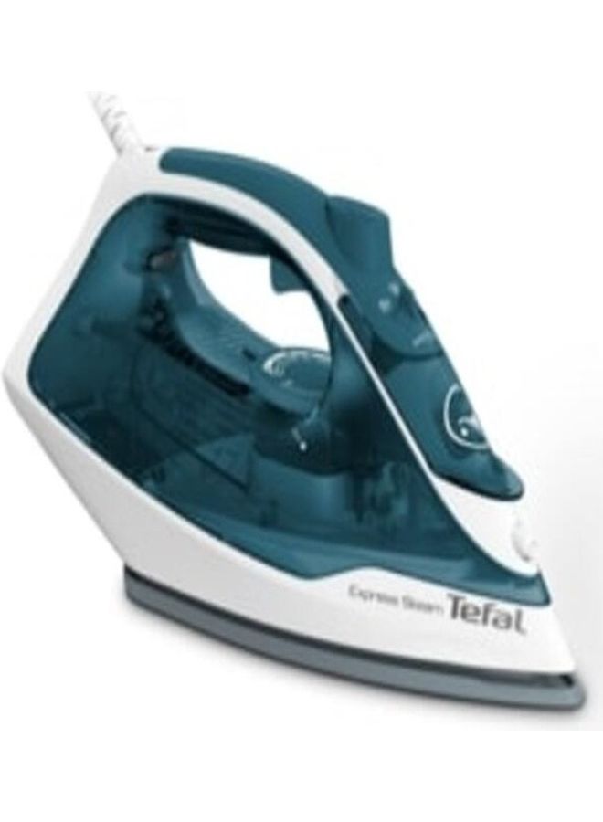 Tefal Steam Iron Express Steam Plus, 35g/min, Auto-off, Blue Boreal - 300 ml 2200 W FV2831E2 Blue - Image 1
