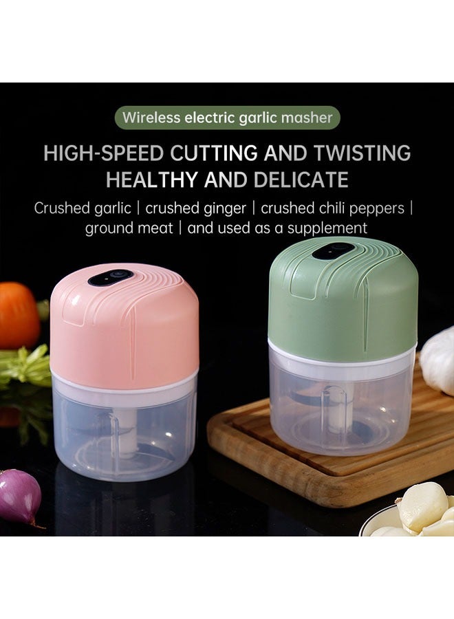 Electric Mini Garlic Crumbler Pulverizer Green 250ML  - Image 5