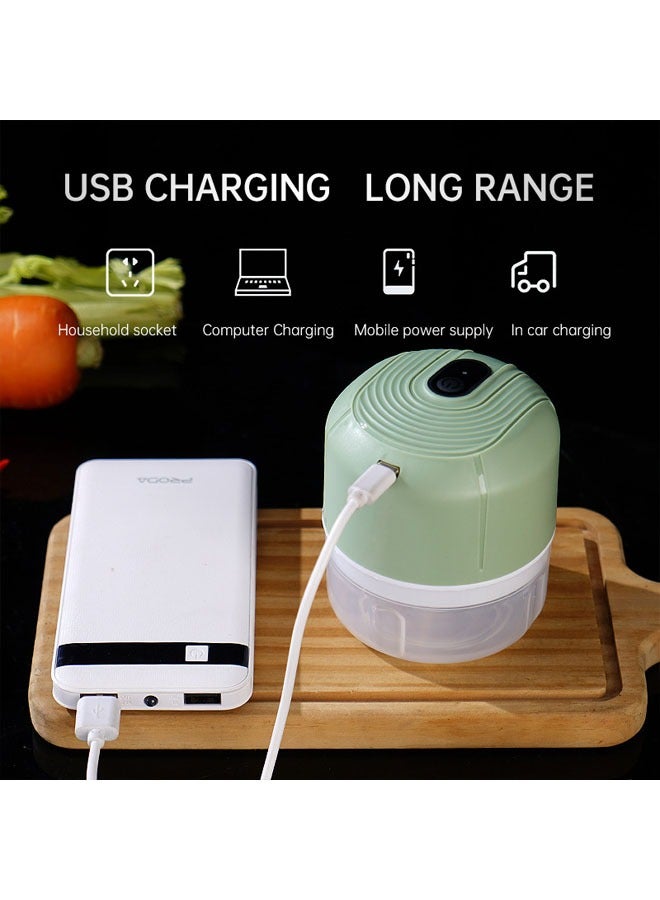 Electric Mini Garlic Crumbler Pulverizer Green 250ML  - Image 4