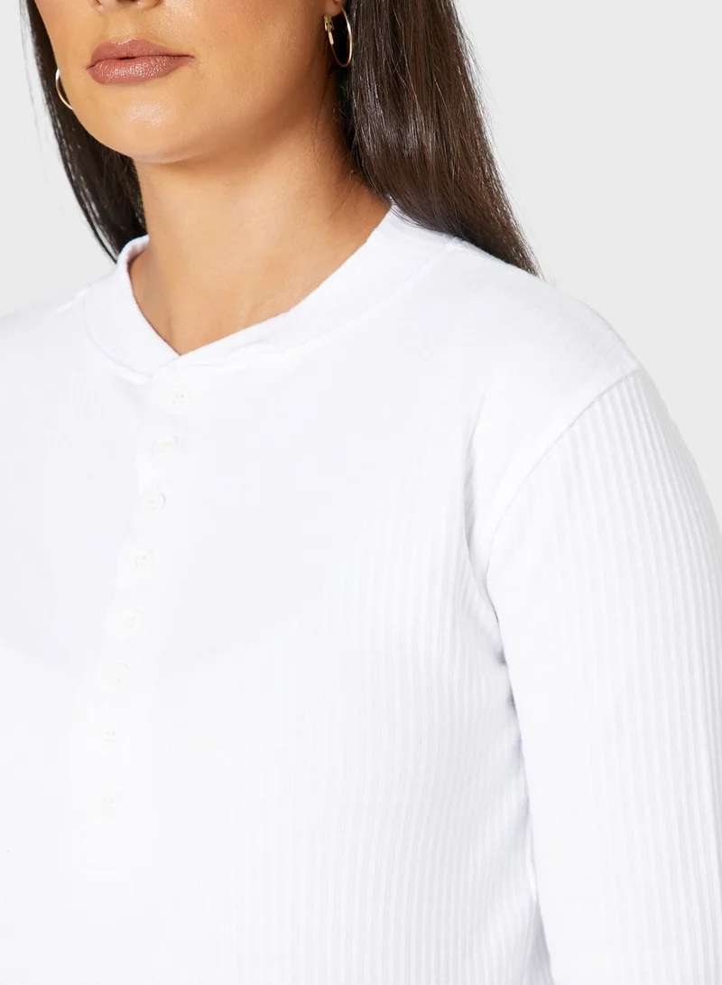 Missguided Maternity Button Detail Top