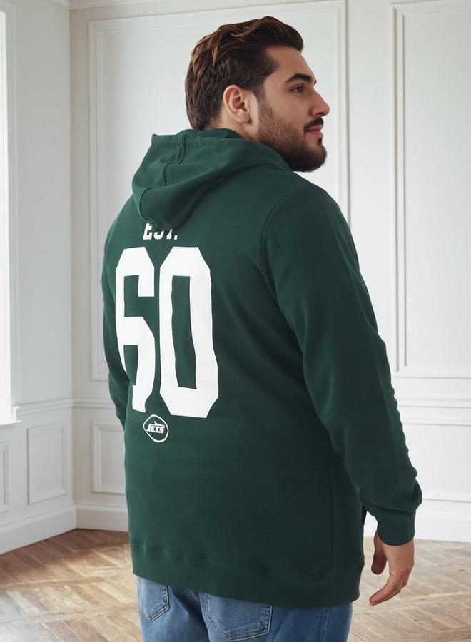 سبلاش فيڤ هودي قطن بطبعة فريق نيويورك جتس للرجال مقاس كبير - Image 3