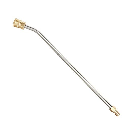 Sooprinse Washer Extension Gutter Cleaner Attachment Accessory,High Pressure Washer Gutter Rod for Lance/Wand 1/4 Inch Quick Connect,30 Degrees Curved Rod,14 inch - Image 1