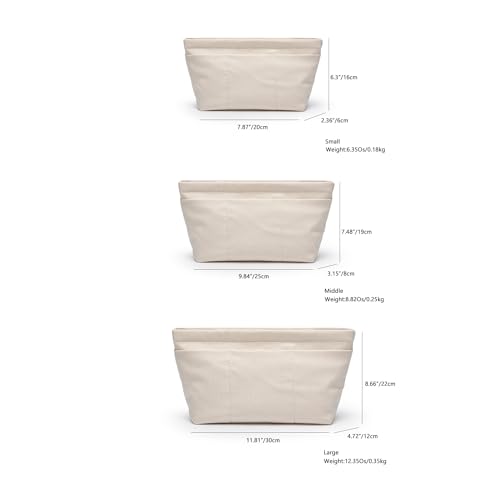 YONBEN Tote Purse Insert Handbag Organizer Shaper Handbag Liner Bag in Bag Divider Organizer Insert (L-With Zipper) - Image 2