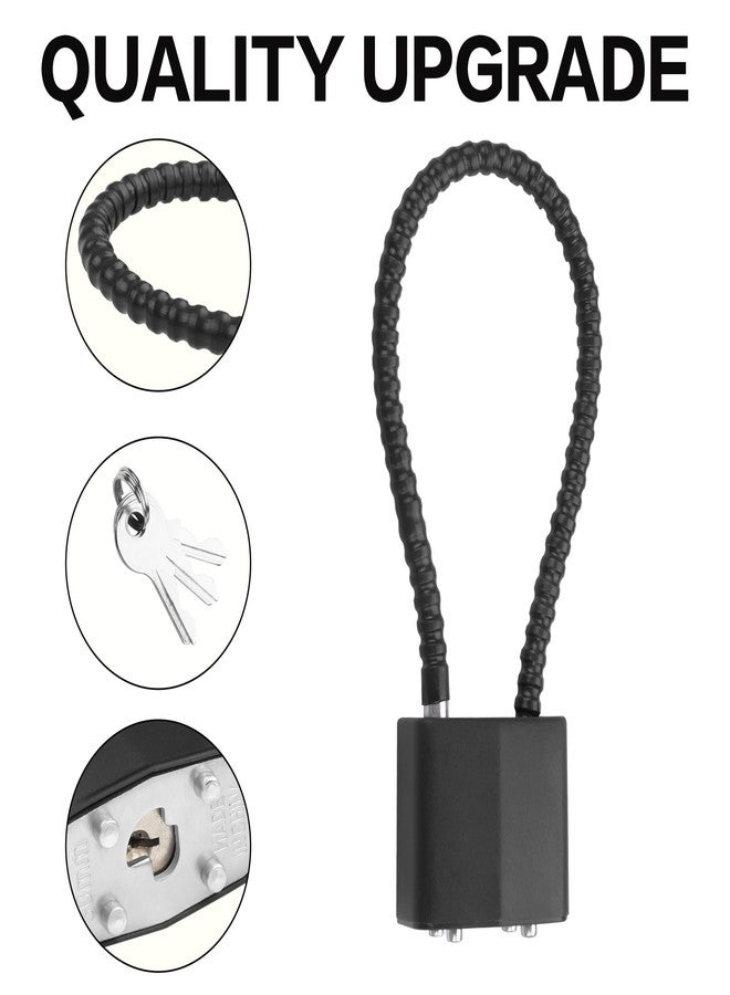 YAODHAOD YAODHADO Luggage Locks with Keys,Locker Lock Small Luggage Padlocks for Travel Suitcase Locks Padlock Apply to Locker Lock,Gym Locker (2PCS) (Black) - Image 5