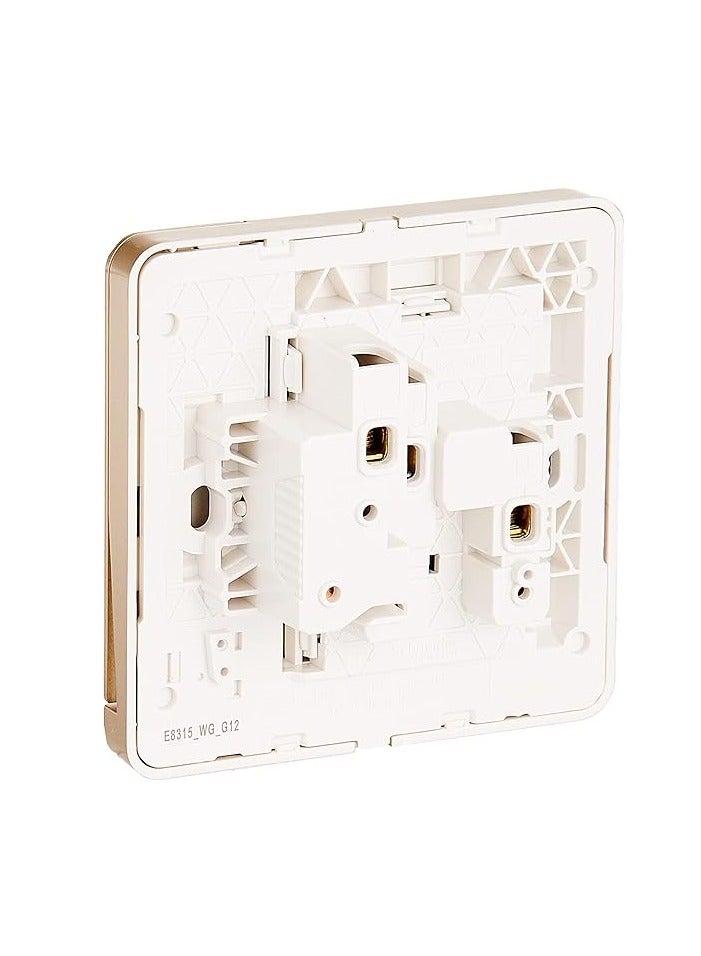 Schneider Electric E8315_WG_G12 AvatarOn Gold - Single switched socket - 13 A - 230 V - 1 gang -Gold - Image 3