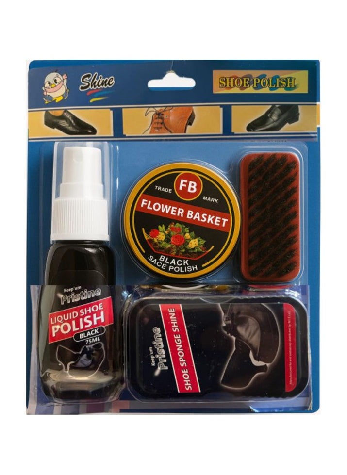 Pristine 4-in-1 Shoe Polish Kit – Complete Leather Care Set for Shine, Protection & Maintenance  - Image 2