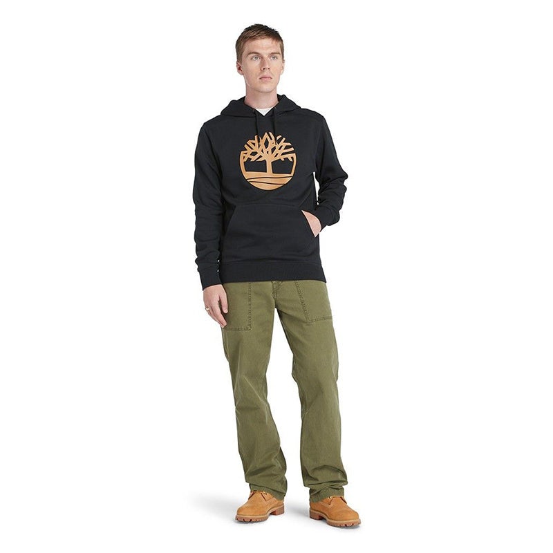 Timberland KENNEBEC RIVER Tree Logo Hoodie Black-Wheat Boot - Image 3