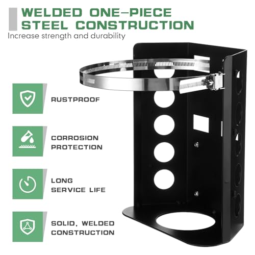 Hicarer حامل خزان البروبان هيسار 10 رطل مع حزام للسيارات والمقطورات والشاحنات والمركبات البرية والقوارب - Image 4