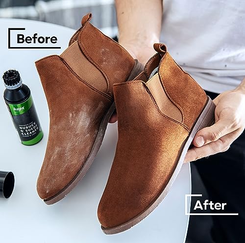 Kaps Nubuck & Suede Cleaner, Cleaner for Shoes, Bags and Boots Made From Nubuck & Suede, With Applicator Brush, Shampoo for all Colours, 75 ml / 2.53 fl oz, Transparent (Neutral), 75.00ml - Image 2
