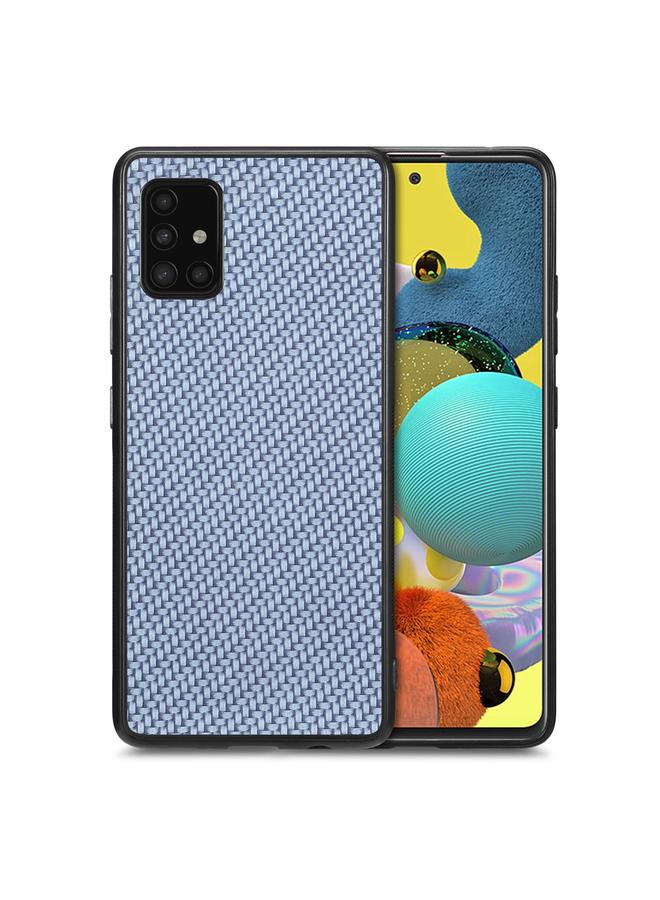 erorex Case For Samsung Galaxy A51 5G Carbon Fiber Texture Leather Back Cover Phone Case - Image 1