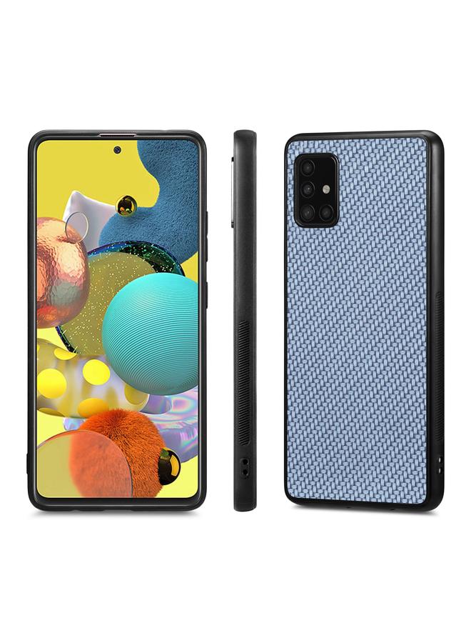 erorex Case For Samsung Galaxy A51 5G Carbon Fiber Texture Leather Back Cover Phone Case - Image 2