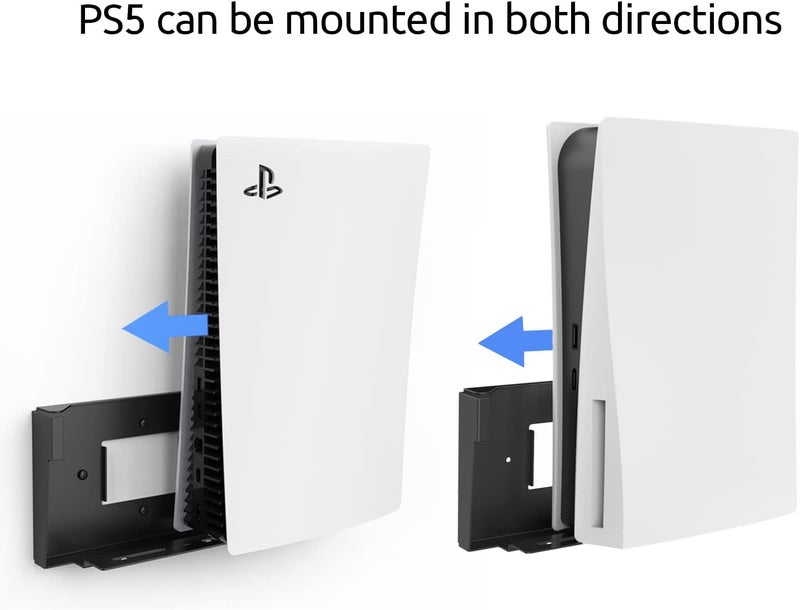 Monzlteck Wall Mount Holder for PS5 Original (Disc and Digital) + Controller Holder - All Metal Vertical Hanging - Image 4