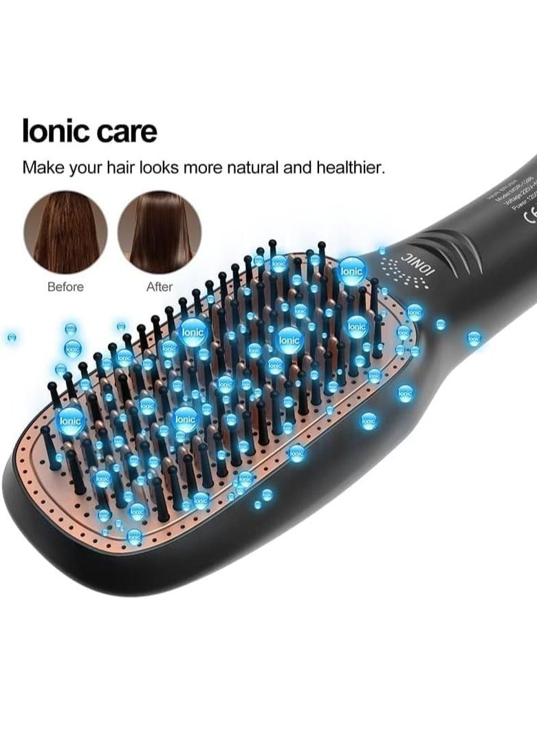 2 In 1 Professional Hair Dryer Brush Negative Ion Blow Dryer Straightening Brush Hot Air Styling Comb Electric Hair Straightener Styler - Image 5