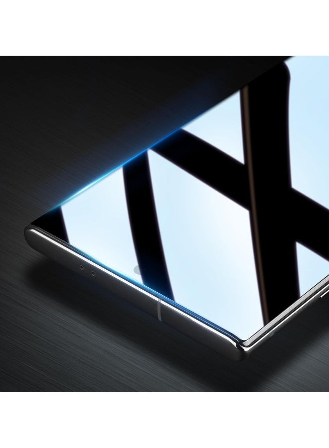 دوسالا زجاج حماية لشاشة سامسونغ غالاكسي S25 ألترا، زجاج مقسى مع لاصق كامل، حماية حافة إلى حافة، تركيب سهل لجهاز سام غالاكسي S25 ألترا - Image 4