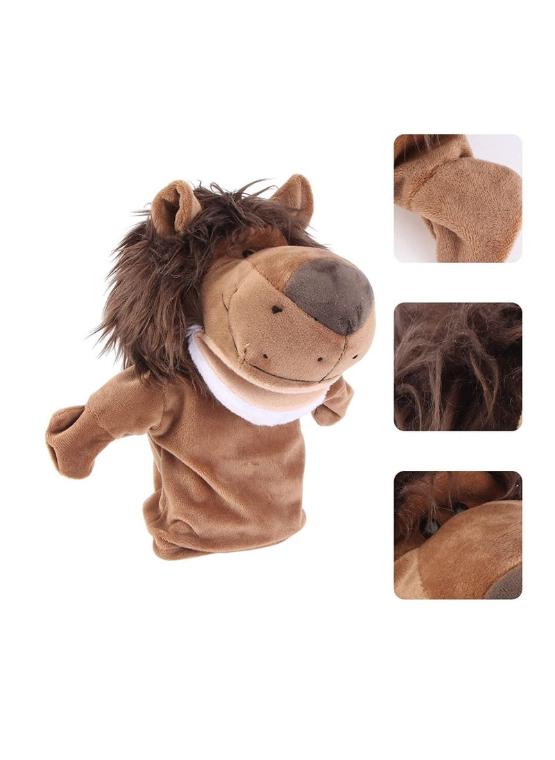 Y&D Hand Puppet, Plush Lion Animal Toys for Imaginative Pretend Play Stocking Storytelling, Figure Finger Doll Parent-Child Interactive Toy Gift Storytelling Teaching Preschool Role  - Image 5