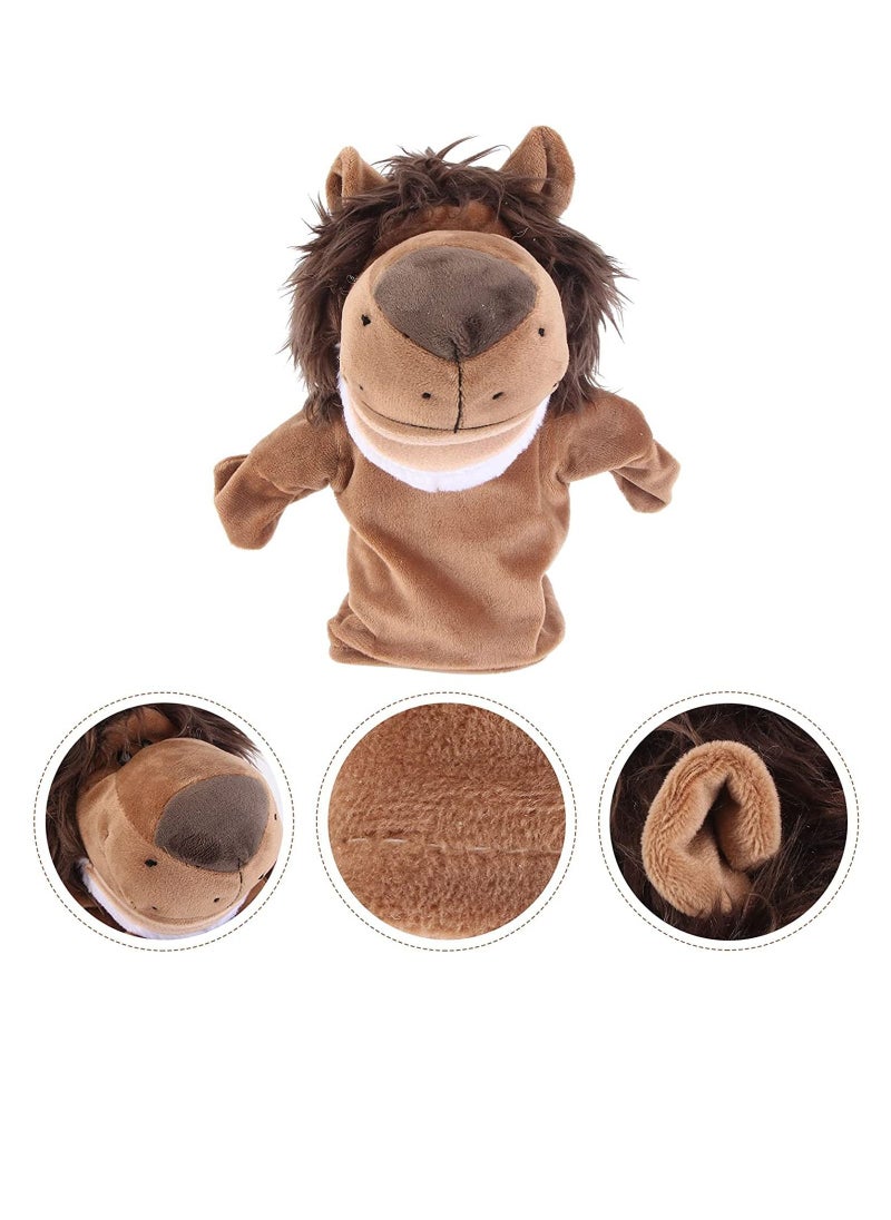 Y&D Hand Puppet, Plush Lion Animal Toys for Imaginative Pretend Play Stocking Storytelling, Figure Finger Doll Parent-Child Interactive Toy Gift Storytelling Teaching Preschool Role  - Image 4