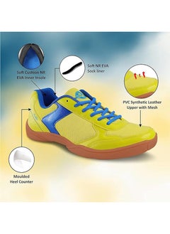 Nivia Aster Badminton Flash Shoes | Men's | Size : UK7 / UK8 / EU41 | Lace-Up | Material Type : Mesh,Ethylene Vinyl Acetate,PVC,Synthetic leather  - Image 5