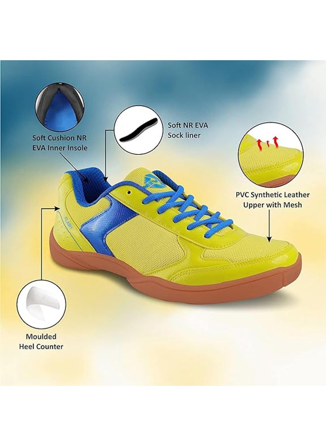 Nivia Aster Badminton Flash Shoes | Men's | Size : UK7 / UK8 / EU41 | Lace-Up | Material Type : Mesh,Ethylene Vinyl Acetate,PVC,Synthetic leather  - Image 5