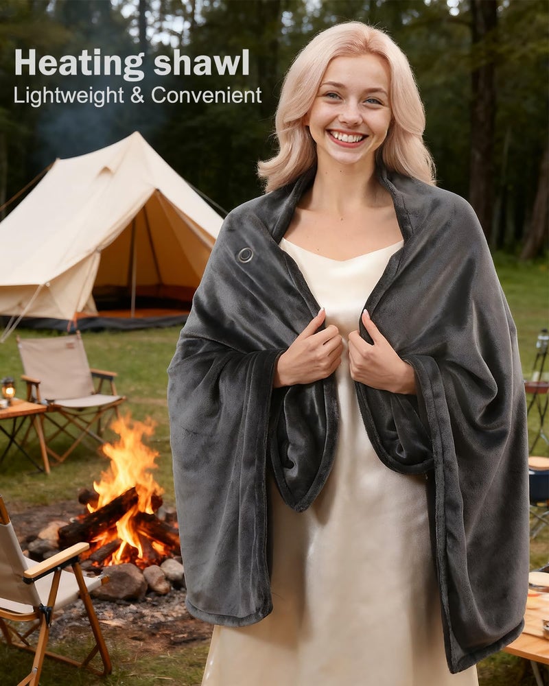 XPLI Heated Sleeping Bag Liner for Camping - Heated Blanket for Camping Portable Heating Sleeping Bag Pad 3 Adjustable Temperature Levels with 9 Heating Zones for Cold Weather Backpacking or Hiking - Image 5