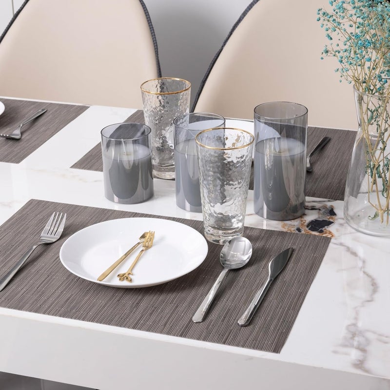 BS مفرش طاولة مستطيل محبوك قابل للعكس من B&S - رمادي فاتح - Image 2