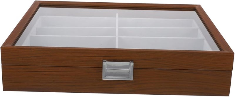 Black Velvet Eyeglass Organizer Tray Jewelry Box Sunglasses Watch Case - Image 1
