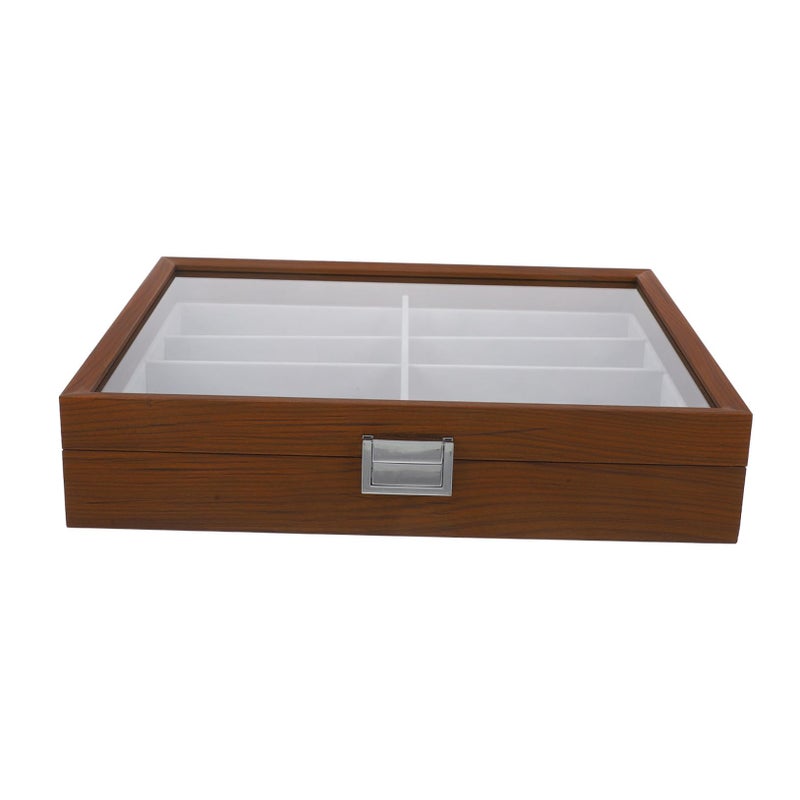 Black Velvet Eyeglass Organizer Tray Jewelry Box Sunglasses Watch Case - Image 2