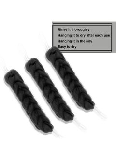 PPHAO BASIC PPHAO - 2 Pack Charcoal Back Scrubber for Shower - Long Loofah Sponge for Women - Bath Sponge - Loofah Back Scrubber for Shower Exfoliating for Men and Women- 21.5 INCH - Black Loofah  - Image 5