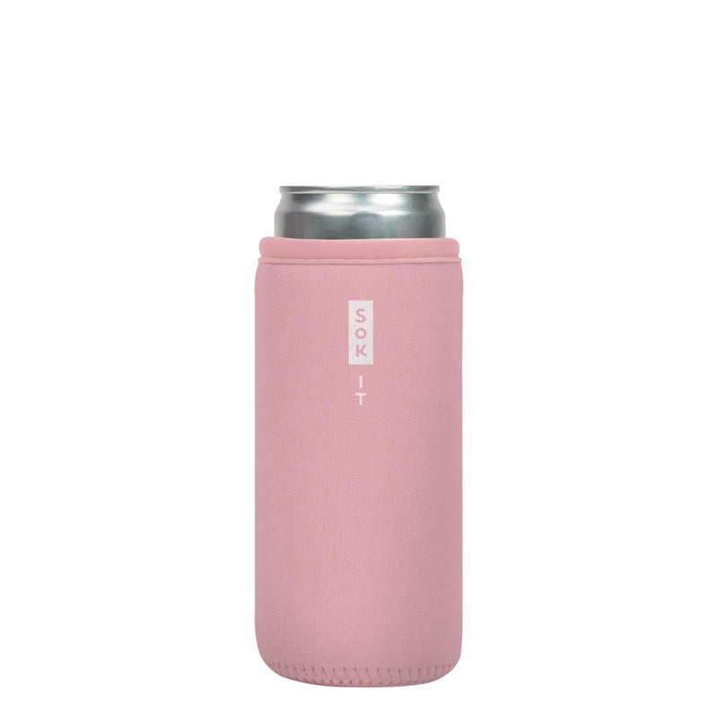 Sok It Can Sok Sleeve for Beer & Soda Insulated Neoprene Cover (Millennial Pink  12oz Slim Can Sleeve) - Image 1