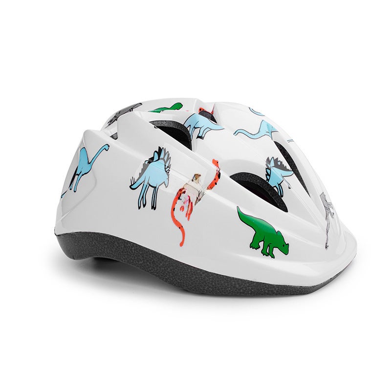 Generic Kids Bike Helmet Boys Girls Safety Hole Dragon White 