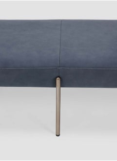 AL HUZAIFA FURNITURE Battista Bench, Full Grain Leather With Attached Small Table  - Image 4