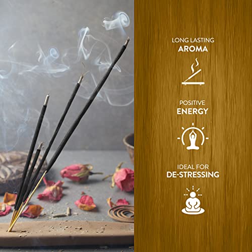 Hem Madhur Incense Sticks | 6-in-1 Assorted Fragrances (Sandal, Mogra, Jasmine, Kewda, Rose, Intimate) | Long Burning Time (35-40 Minutes) | Zip Pouch Packaging |Approx 184 Sticks | Pack of 2 (480g) - Image 4