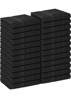 Utopia Towels Utopia Towels  Salon Towel Pack of 24 Not Bleach Proof 16 x 27 Inches Highly Absorbent Cotton Towels for Hand Gym Beauty Spa and Home Hair Care Black 