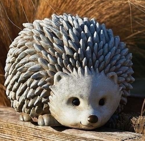 Roman Pudgy Pal Garden Figure, 75262, Hedgehog, 6.25 inches tall - Image 2