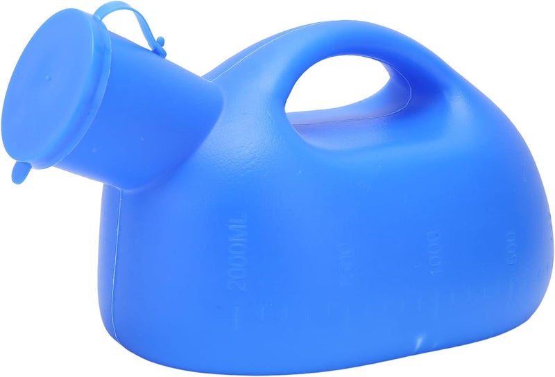 كلاراكو مبولة للرجال، زجاجات بول كبيرة بسعة 2000 مل، تصميم مقبض، مبولة محمولة، زجاجة بول من مادة بلاستيكية لكبار السن ذوي الاحتياجات الخاصة - Image 1