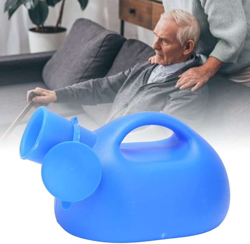 كلاراكو مبولة للرجال، زجاجات بول كبيرة بسعة 2000 مل، تصميم مقبض، مبولة محمولة، زجاجة بول من مادة بلاستيكية لكبار السن ذوي الاحتياجات الخاصة - Image 4