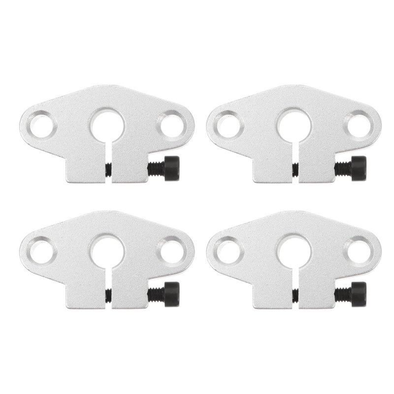 4 Pcs Aluminum Linear Shaft Clamp Support Bracket Horizontal Fixed Bearing Base for 3D Printer CNC and Automation Equipment - Image 2