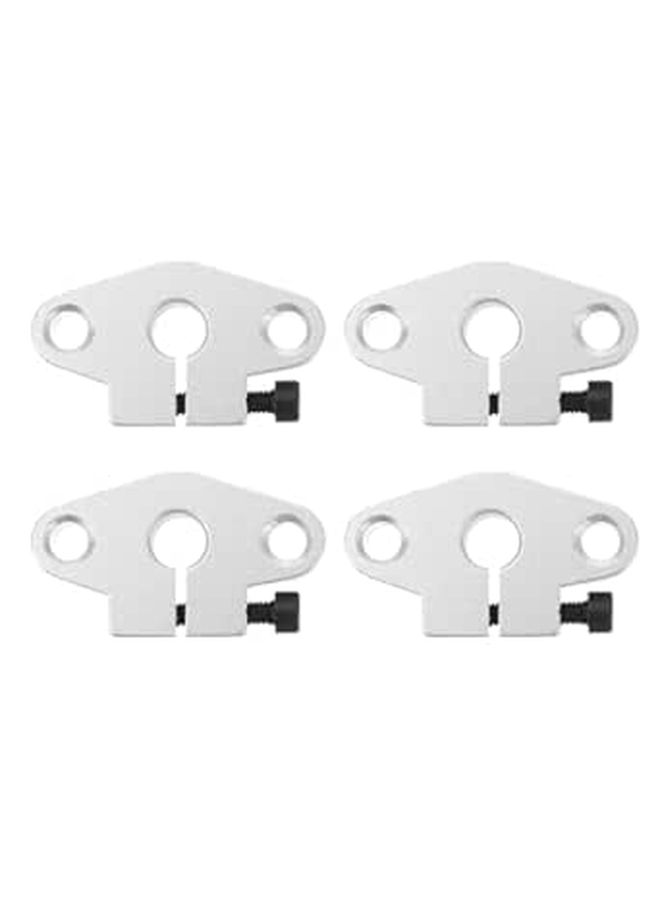 4 Pcs Aluminum Linear Shaft Clamp Support Bracket Horizontal Fixed Bearing Base for 3D Printer CNC and Automation Equipment - Image 1