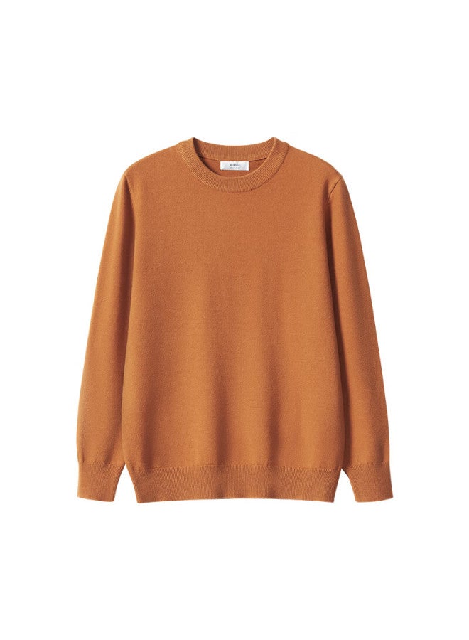 Wendao Zhen De Rong Wool Blend Knit Sweater W8666 Aima Brown 3XL