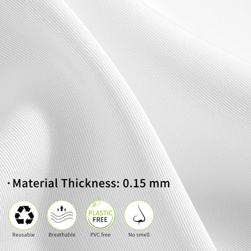 Opret 2 Pack White Raincoats for Kids, Reusable Rain Ponchos with Hood and Sleeves Children Waterproof Rain Coats for Boys and Girls - Image 3
