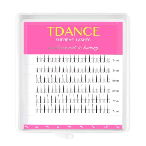 تمديد رموش TDANCE السفلية 120 قطعة سمك 007 مم رموش سفلية بكرل 57 مم مختلطة تحت الرموش السفلية 007B57 مم