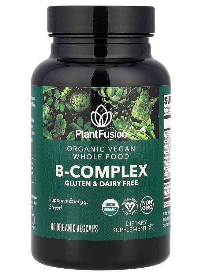 PlantFusion Organic Vegan B-Complex 60 Organic VegCaps - Image 1