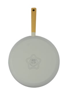 Homemaker Swiss Crystal High Quality Ceramic Coating Non-Stick Frypan - 32cm - Natural Wood Handle - Beige  - Image 4