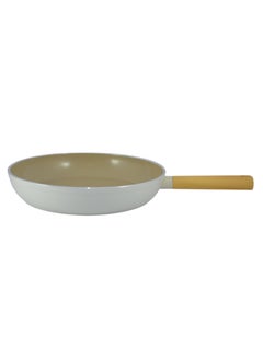 Homemaker Swiss Crystal High Quality Ceramic Coating Non-Stick Frypan - 32cm - Natural Wood Handle - Beige  - Image 1