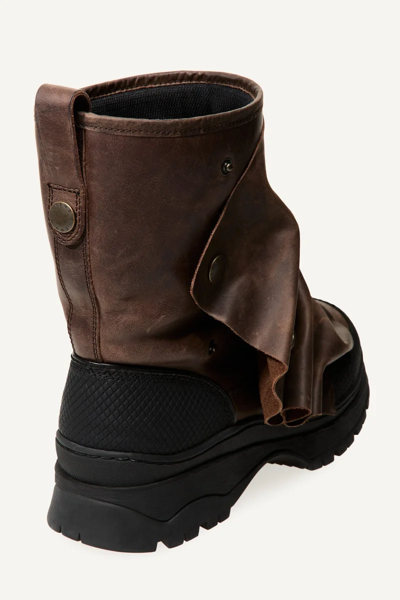 H&M  Gaiter-detail leather boots for Men | Best Price UAE