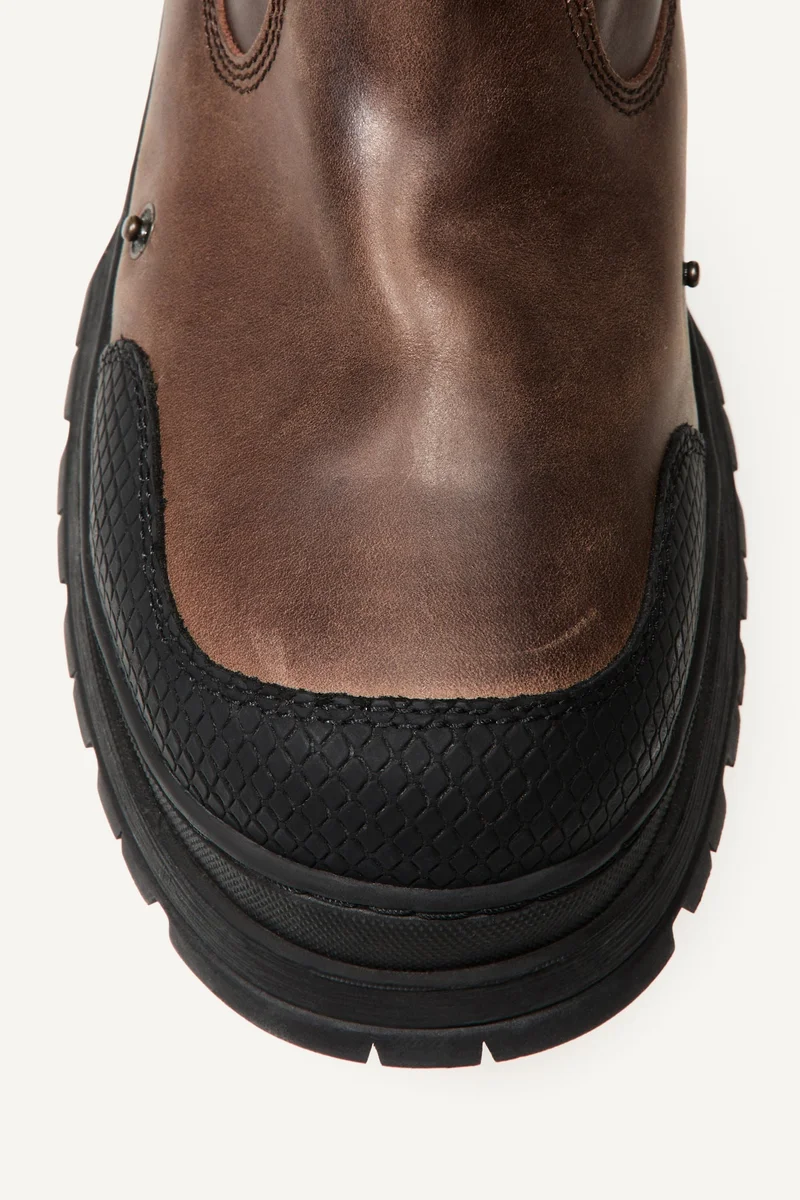 H&M  Gaiter-detail leather boots for Men | Best Price UAE