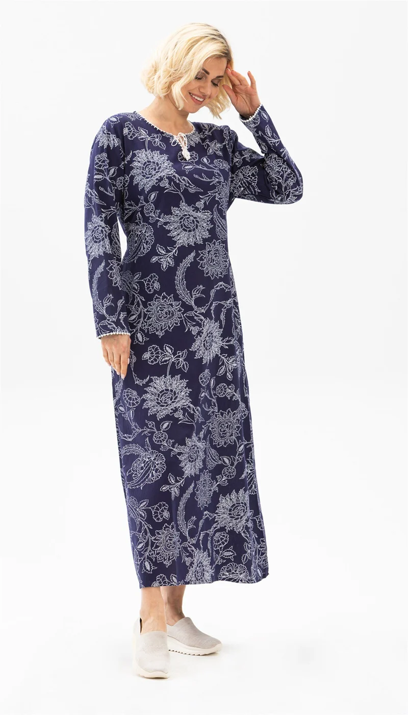 Eliş Şile Bezi Floral Print Maxi Dress