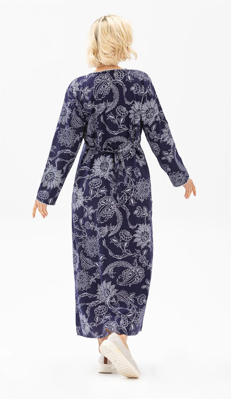 Eliş Şile Bezi Floral Print Maxi Dress
