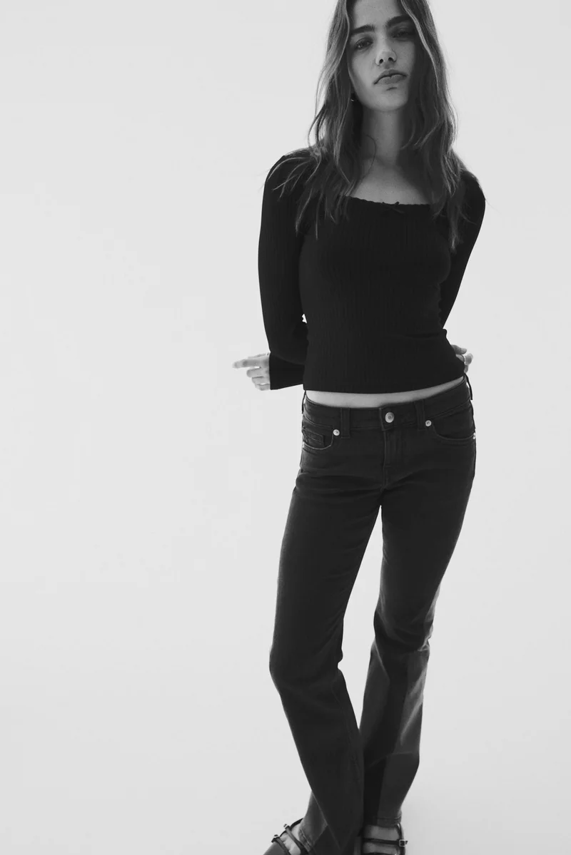 H&M Ribbed jersey top